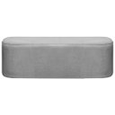 Ver imagem 2 de Puff Calçadeira Orgânico Cristal Cama King 1,95 Sala Bouclê:king 1,95m/cinza