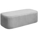 Ver imagem 1 de Puff Calçadeira Orgânico Cristal Cama King 1,95 Sala Bouclê:king 1,95m/cinza