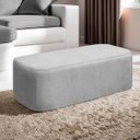 Ver imagem 4 de Puff Calçadeira Orgânico Cristal Cama King 1,95 Sala Bouclê:king 1,95m/cinza