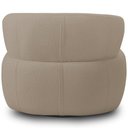 Ver imagem 2 de Poltrona Giratória Orgânica para Sala Living Florea M05 Bouclê Bege - Lyam Decor