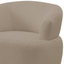 Ver imagem 6 de Poltrona Giratória Orgânica para Sala Living Florea M05 Bouclê Bege - Lyam Decor