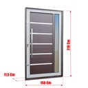 Ver imagem 4 de Porta Pivotante Alumínio Lamb.Miraggio c/Pux.e.Elite Mix Corten 216x150 Brimak