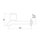 Ver imagem 2 de Torneira de Parede para Tanque 1158 Domus C40 Meber Metais