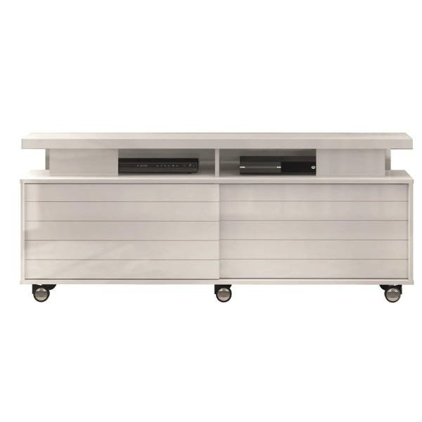 Rack para TV até 60 Polegadas sem Espelho Abu Dabi Branco Gloss - 1