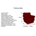 Ver imagem 3 de Poltrona Itália do Papai Cadeira Decorativa Suede Bordô Quarto Luxo Sala de Estar Conforto - AM Deco