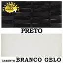Ver imagem 4 de 2 Banquetas Forts Baixa Fibra Preto Aço Carbono com Bistrô e Assento Branco