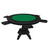 Mesa de Jogos Carteado Redonda Montreal 6 Lugares Tampo Reversível com Gavetas e Porta Copos Preto - 8