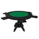 Ver mais imagens de Mesa de Jogos Carteado Redonda Montreal 6 Lugares Tampo Reversível com Gavetas e Porta Copos Preto