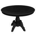 Ver imagem 1 de Mesa de Jogos Carteado Montreal 6 Lugares Redonda Tampo Reversível com Gavetas e Porta Copos Preto