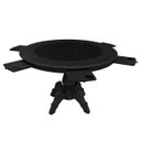 Ver mais imagens de Mesa de Jogos Carteado Montreal 6 Lugares Redonda Tampo Reversível com Gavetas e Porta Copos Preto