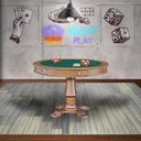 Ver imagem 6 de Mesa de Jogos Carteado 4 Lugares Victoria Redonda Tampo Reversível com Gavetas e Porta Copos Amê