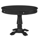 Ver imagem 1 de Mesa de Jogos Carteado Redonda 4 Lugares Victoria Tampo Reversível com Gavetas e Porta Copos Preto