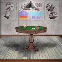 Ver imagem 6 de Mesa de Jogos Carteado 4 Lugares Victoria Redonda Tampo Reversível com Gavetas e Porta Copos