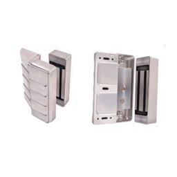 Fechadura Eletroimã Magnética Trava Agl Al-150 Cromada 150 K - 3 Fechadura Eletroimã Magnética Trava Agl Al-150 Cromada 150 K - 3