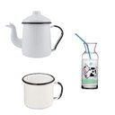 Ver imagem 2 de Conjunto Cafe com Leite - Cafeteira Caneca e Jarra - Agata Mae Agata
