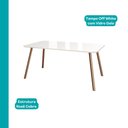 Ver mais imagens de Conjunto Sala de Jantar 6 Cadeiras Zinia Carraro Off White Rosê