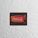 Ver imagem 1 de Quadro Coca-Cola Classic 33x24cm - com vidro:Madeira branca