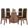 Conjunto De Sala De Jantar 0,90 Com 4 Cadeiras Amêndoa 69B - 4