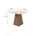 Ver imagem 6 de Conjunto De Sala De Jantar 0,90 Com 4 Cadeiras Amêndoa 69B