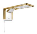 Ver imagem 1 de Chuveiro Lorenzetti Acqua Duo - Branco - 220v:dourado Matte