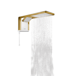 Chuveiro Lorenzetti Acqua Duo - Branco - 220v:dourado Matte - 7