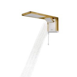 Chuveiro Lorenzetti Acqua Duo - Branco - 220v:dourado Matte - 4