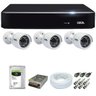 Kit CFTV 3 Câmeras Segurança 4 Mega Pixel Giga GS0042 + Dvr 4 Canais 5 Mp Giga GS0190 + Acessó - 1