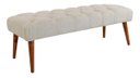 Ver imagem 2 de Recamier Rubi 1,00m Suede Bege - Dominic Decor