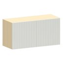Ver imagem 1 de Armário Aéreo Geladeira 80 Cm 2 Portas Aurora Cinza Cristal Pet