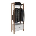 Ver imagem 1 de Armário Closet com 2 Gavetas Multimóveis CR35001 Branco/Amêndoa