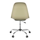 Ver imagem 3 de Kit 2 Cadeiras Eames Office Nude Cromada Giratória com Rodízios para Escritório e Home Office