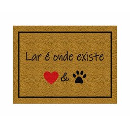 Tapete Cpacho Lar É Onde Existe Amor e Pet - 3