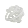 Bola Decorativa Vidro Branco 9cm - 1