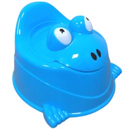 Troninho Penico Infantil com Tampa Sapinho Bichinho Menino Azul Importway Bw-183 AZ - 1