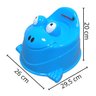 Troninho Penico Infantil com Tampa Sapinho Bichinho Menino Azul Importway Bw-183 AZ - 2