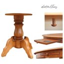 Ver mais imagens de Mesa de Jogos Carteado Redonda Montreal Tampo Reversível Amêndoa com 4 Cadeiras Vicenza Preto