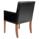 Ver mais imagens de Mesa de Jogos Carteado Redonda Victoria Tampo Reversível Preto com Kit 2 Cadeiras Liverpool Pu