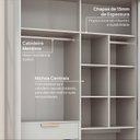 Ver imagem 4 de Guarda-roupa 3 Portas de Correr Jade CabeCasa MadeiraOriginals