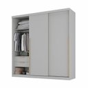 Ver mais imagens de Guarda-Roupa Planejado 3 Portas de Correr Jade CabeCasa MadeiraOriginals Cinza/Urbano