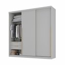 Ver mais imagens de Guarda-Roupa 3 Portas de Correr Jade CabeCasa MadeiraOriginals Cinza/Urbano