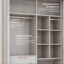 Ver imagem 4 de Guarda-Roupa 3 Portas de Correr Jade CabeCasa MadeiraOriginals Cinza/Urbano