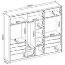 Ver imagem 2 de Guarda Roupa Casal Atrice 6 Portas com Espelho e 6 Gavetas Nogueira Nude Demartêz