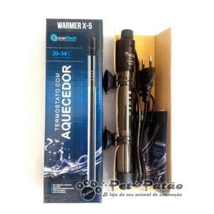 Termostato 300W Ocean Tech Warmer x-5 220V para Aquários de até 300 Litros - Un