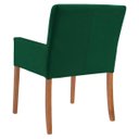 Ver mais imagens de Mesa de Jogos Carteado Victoria Redonda Tampo Reversível Preto com Kit 2 Cadeiras Vicenza Suede Verd