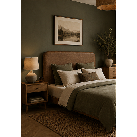 Cabeceira Estofada King Orgânica Não É Segredo Courvin Valência Fendi 195x120