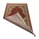 Ver imagem 4 de Tapete Persa Tabriz Bege com Detalhes em Vermelho - 100x150cm