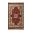 Ver imagem 2 de Tapete Persa Tabriz Bege com Detalhes em Vermelho - 100x150cm