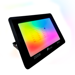 Kit 2 Refletor Holofote Colorido Led 200w Rgb Á Prova de Água Ip66 - 6