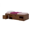 Cama Solteiro com 3 Gavetas e 1 Mesa de Cabeceira Charme Inter Link - 2