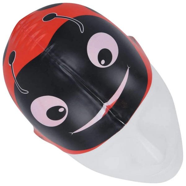 Touca de Natação Speedo Joaninha Silicone - Vermelho / Preto - 5